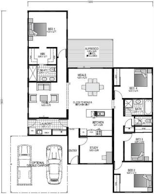The Hamelin Blueprint and Floor plan | Modular Homes Perth WA 