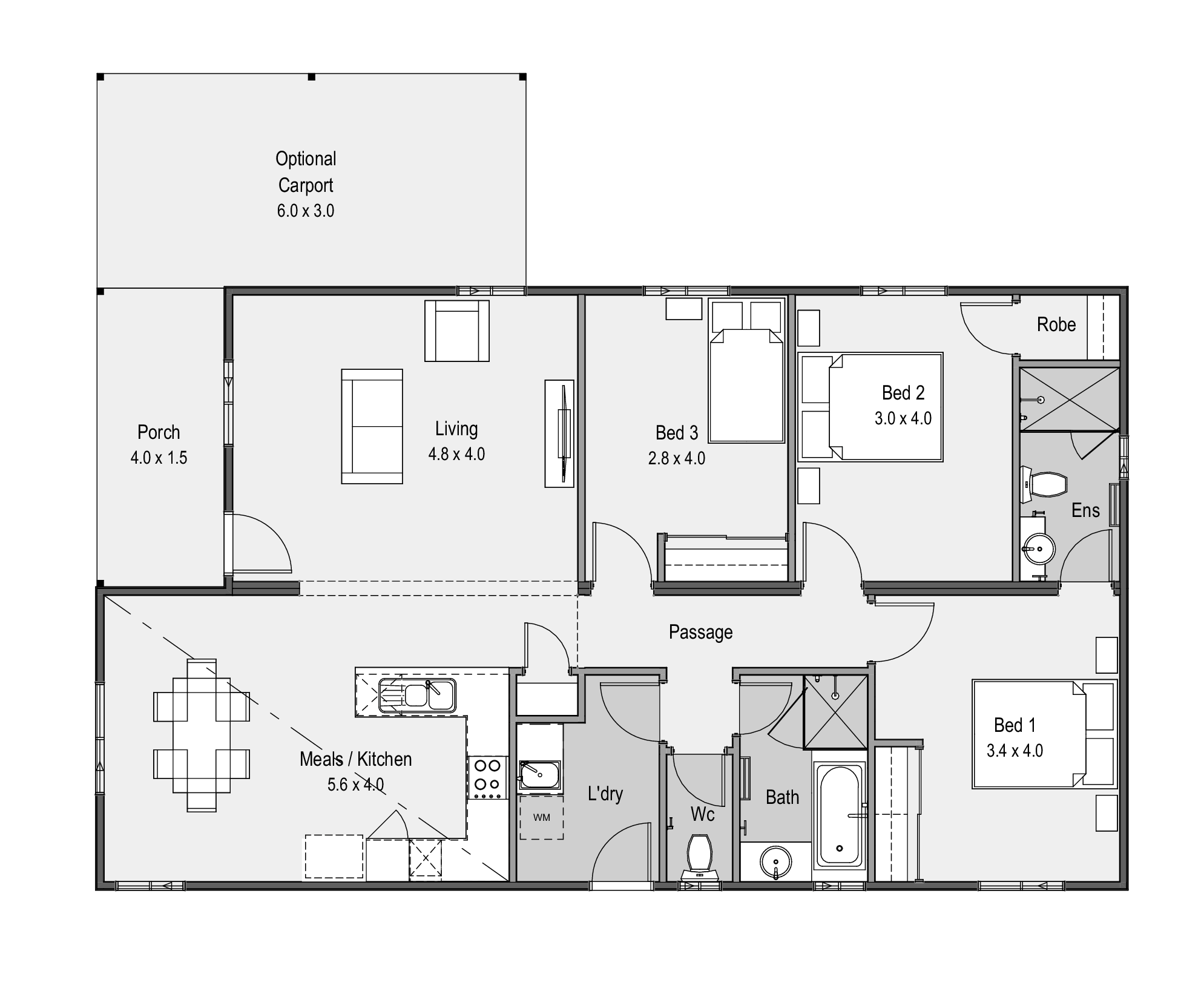 The Willow floor plan