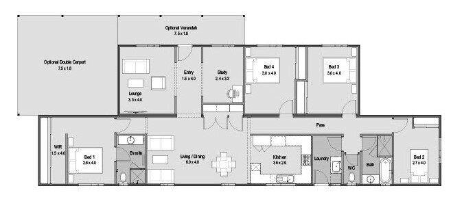The Acadia floor plan