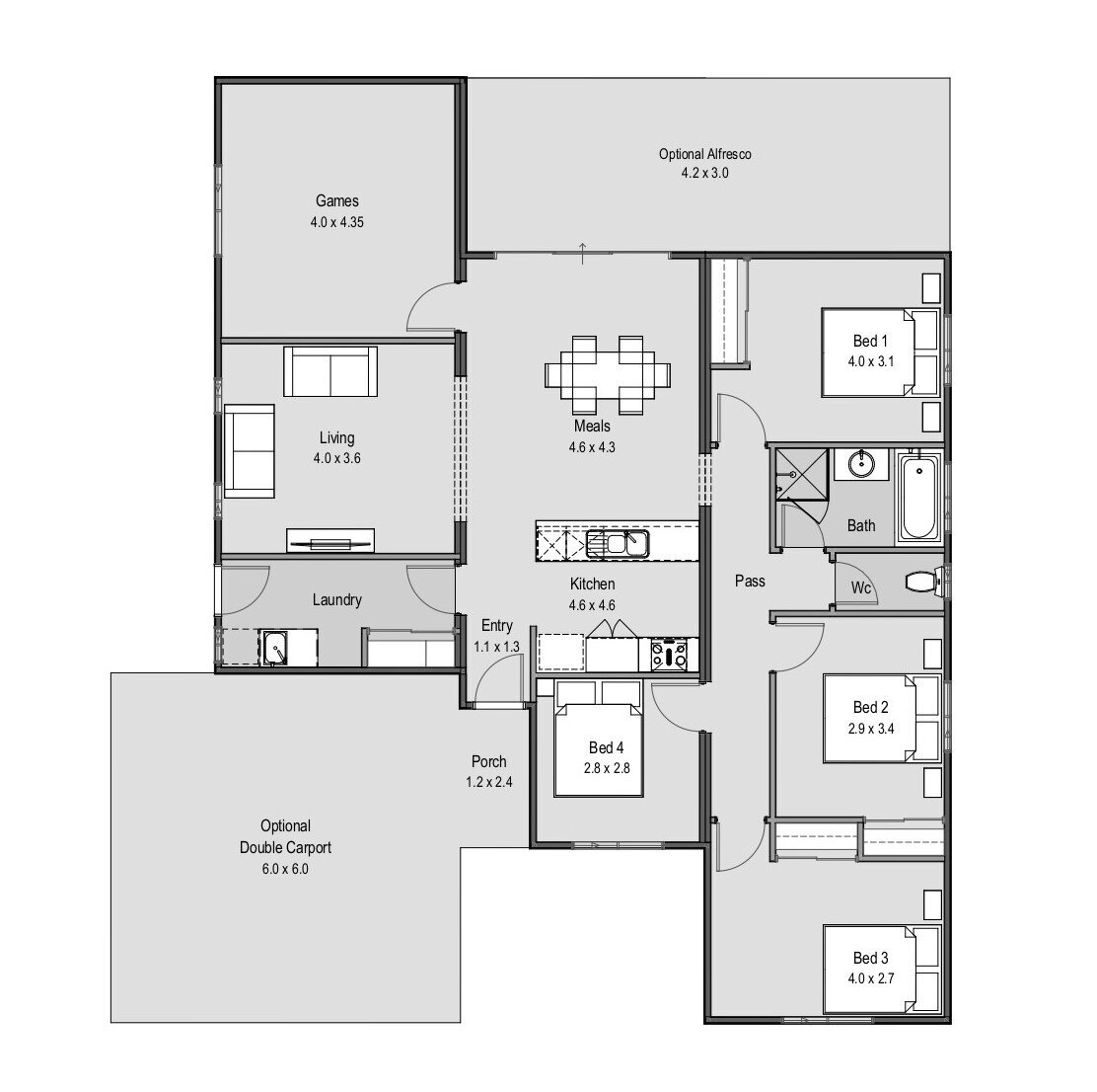 The Northwood floor plan