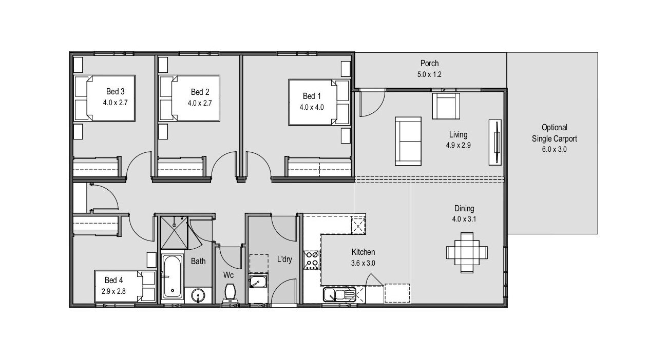 The Oakdale floor plan