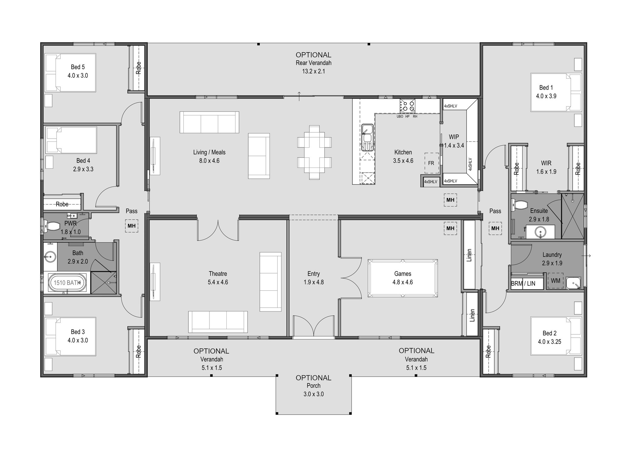 The Four Winds floor plan